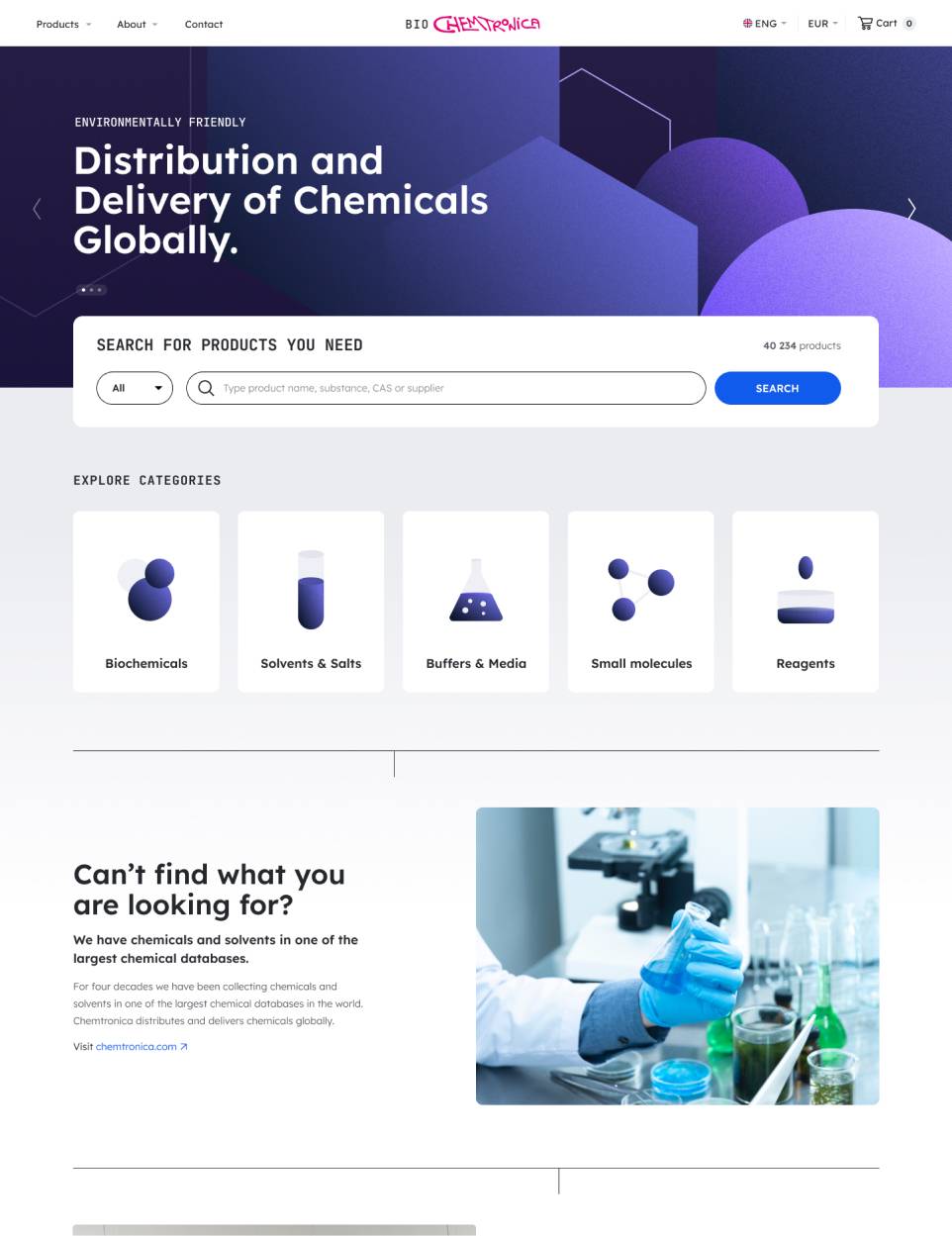 BioChemtronica website design