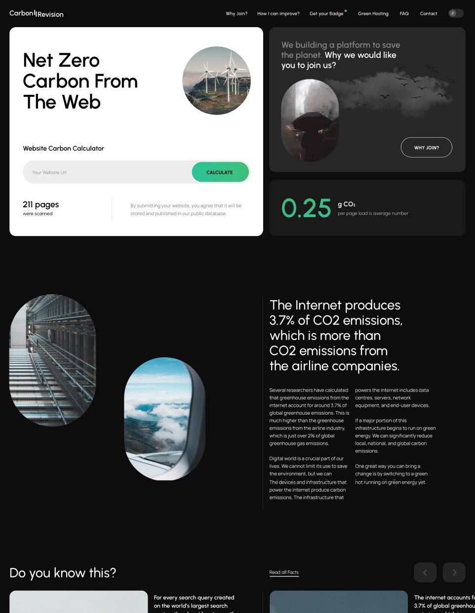 Carbon Revision website design